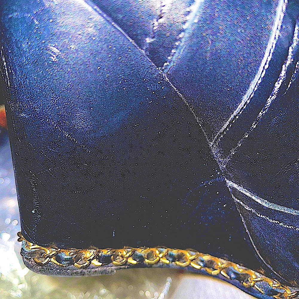 CHANEL black calve skin cc logo over the knee boot - Picture 12 of 14